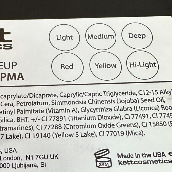 Kett Cosmetics Fixx Creme Makeup Custom Palette Colorful Professional NEW - Picture 6 of 9